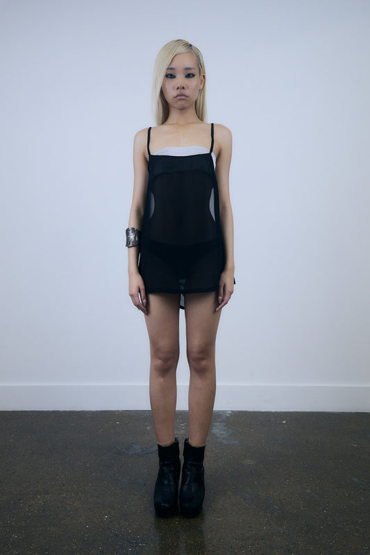 OPAQUE SLIP DRESS MINI